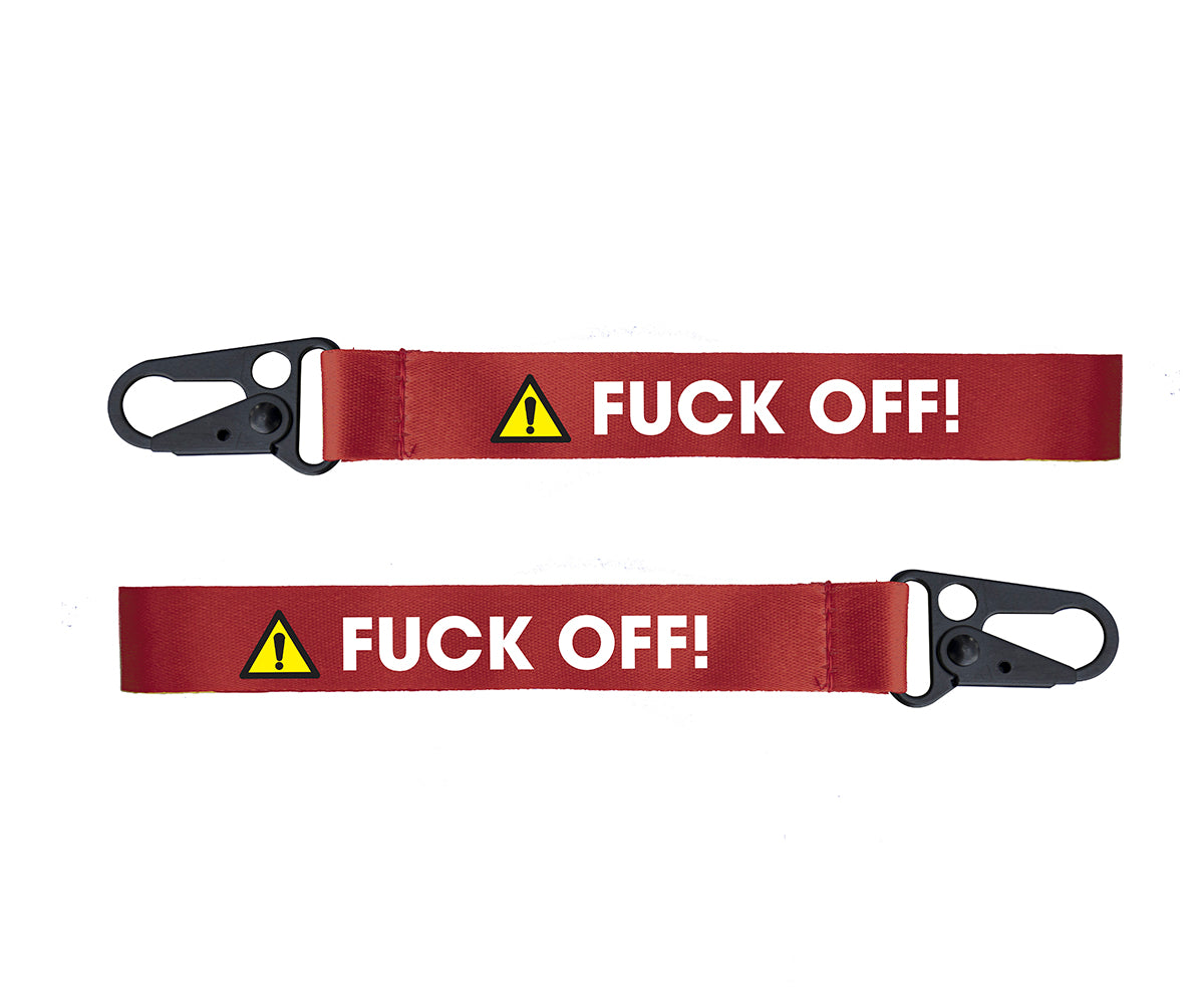 Fuck off! - nøkkelbånd