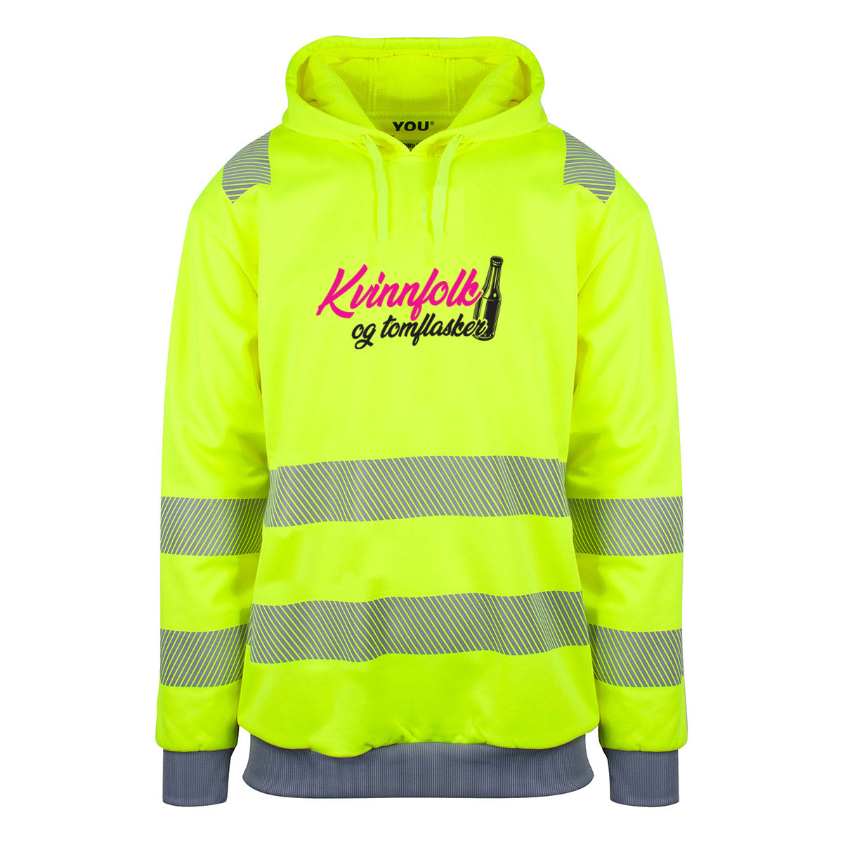 Kvinnfolk og Tomflasker - reflekshoodie