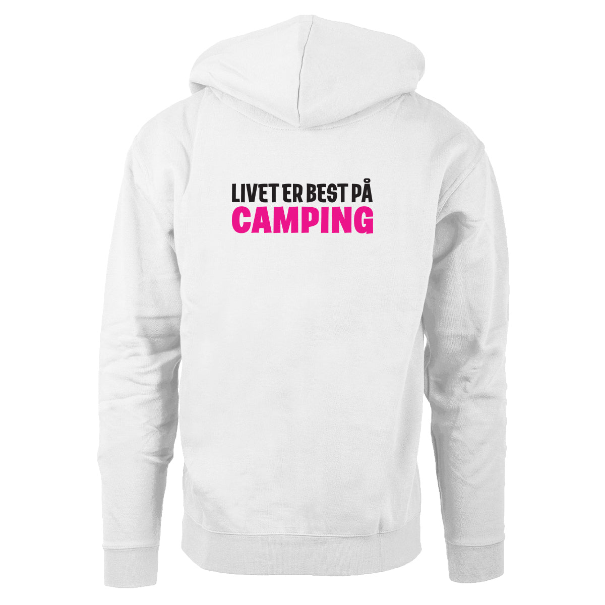 Livet er best på Camping - hettegenser