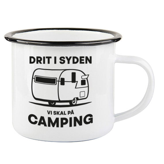 Drit i syden - emaljekopp