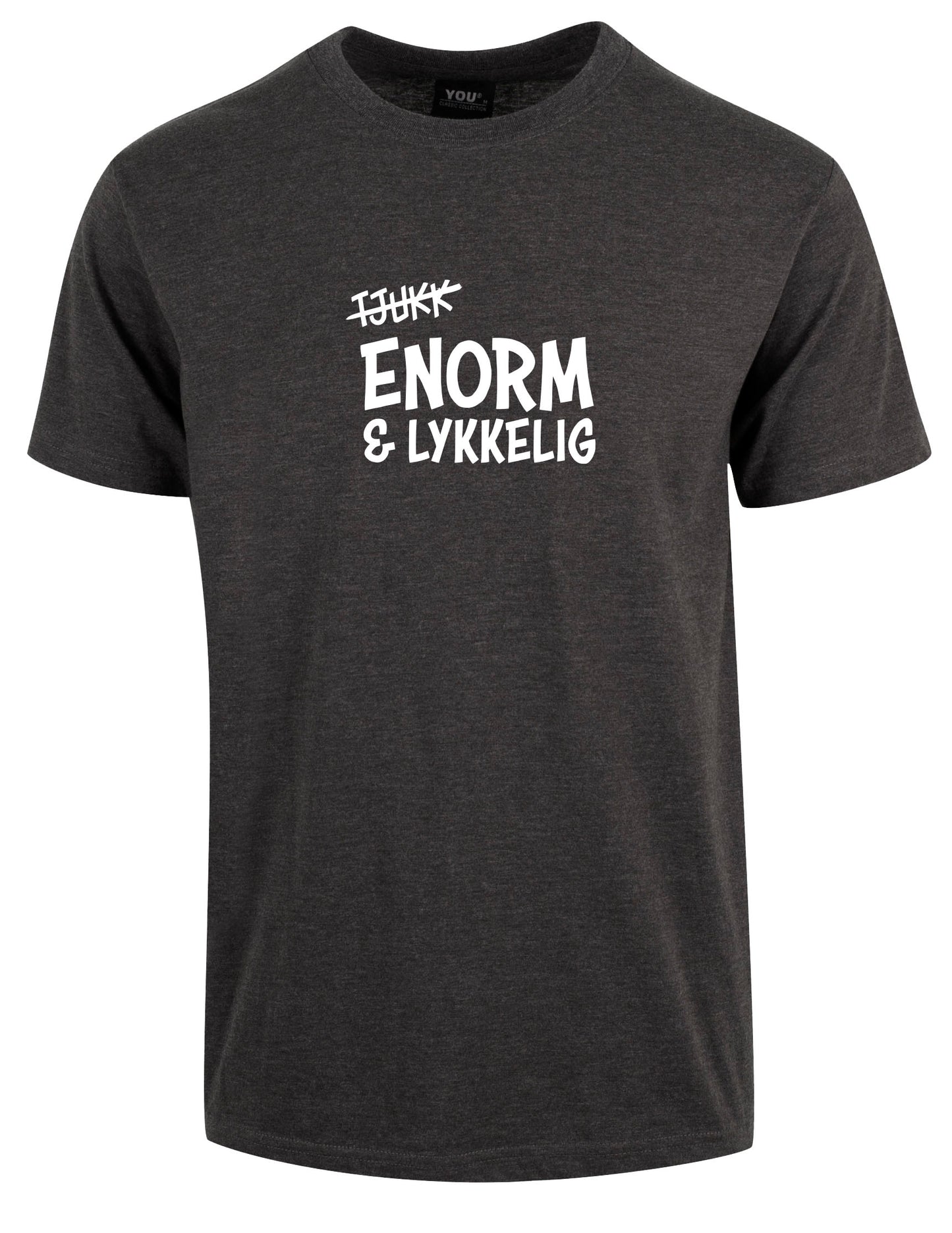 Enrom & Lykkelig – t-skjorte