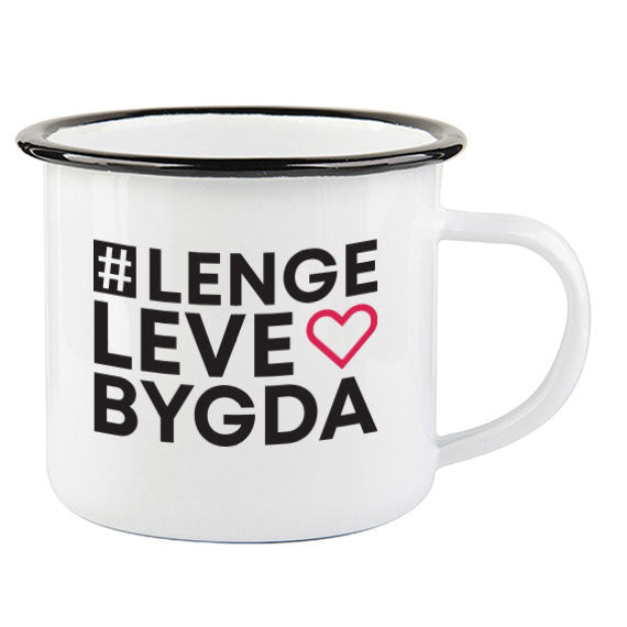 Lenge leve bygda - emaljekopp