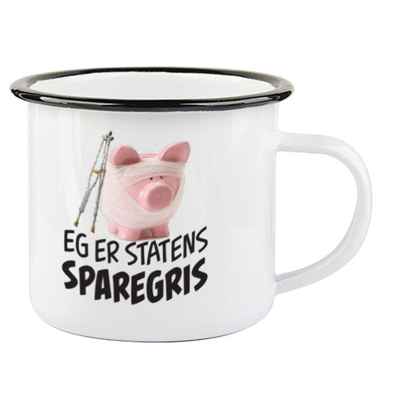 Sparegris - emaljekopp