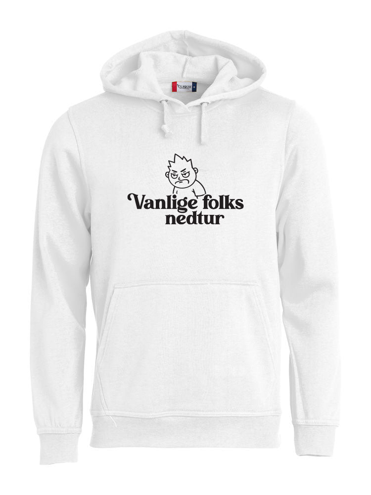 Vanlige folks nedtur - hettegenser