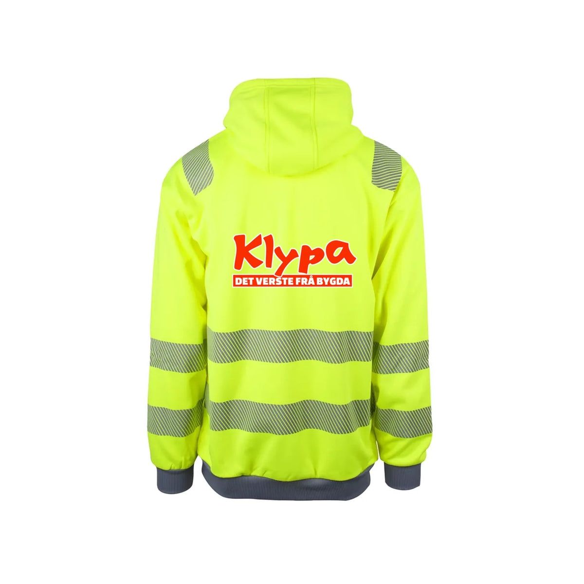 Det verste frå bygda Reflekshoodie – Safety Gul – bak