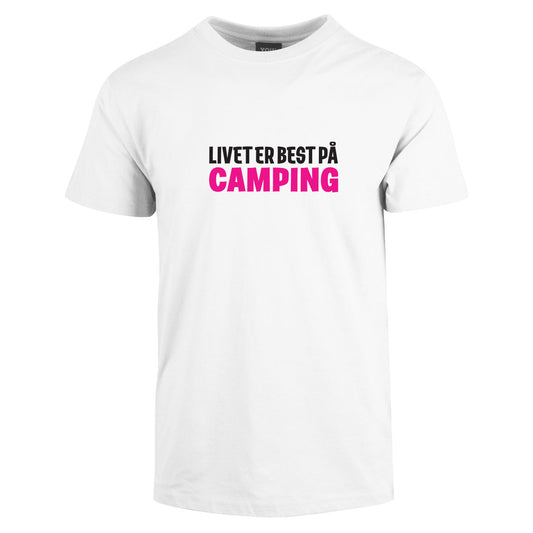 Livet er best på Camping - t-skjorte
