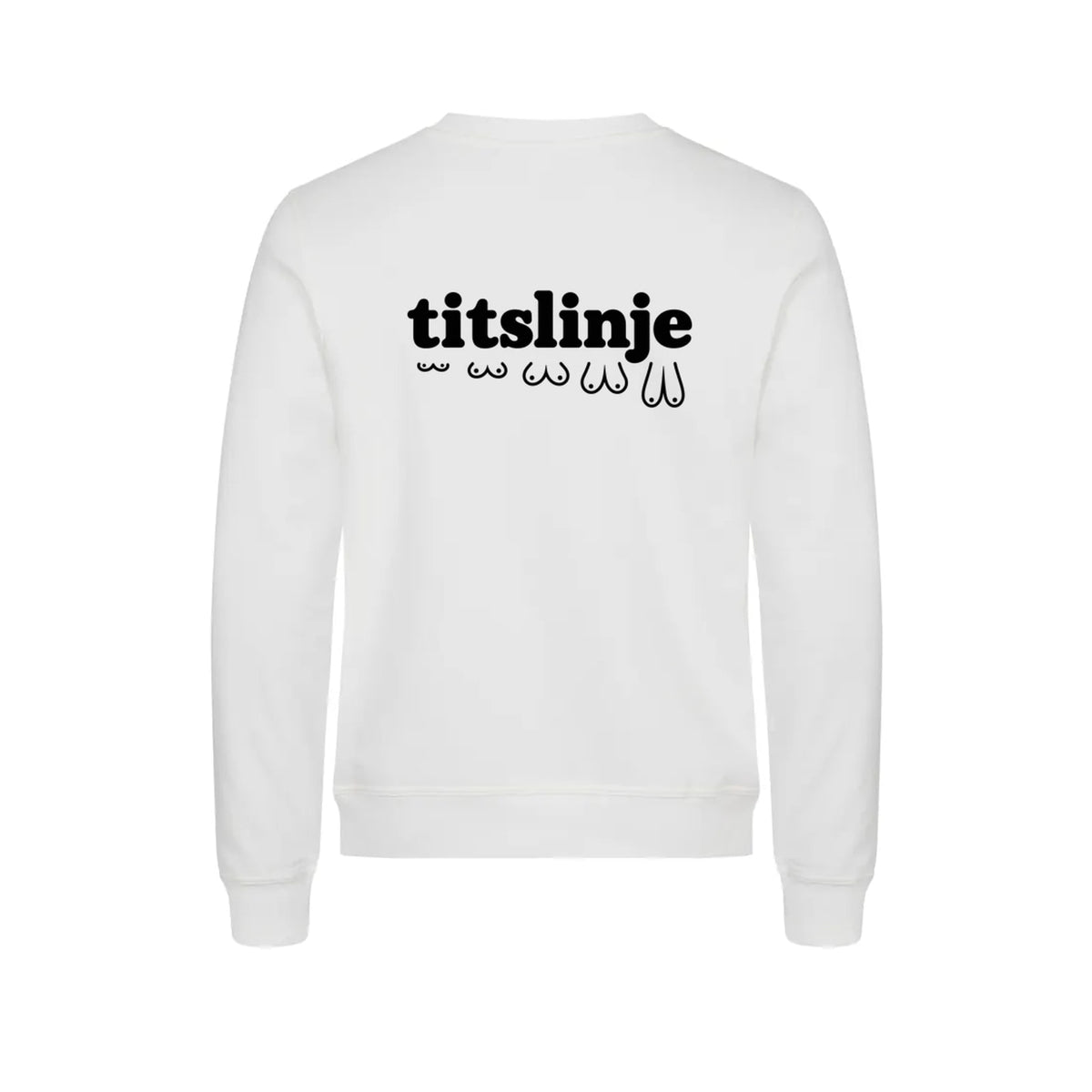 Titslinje Genser – Hvit – bak