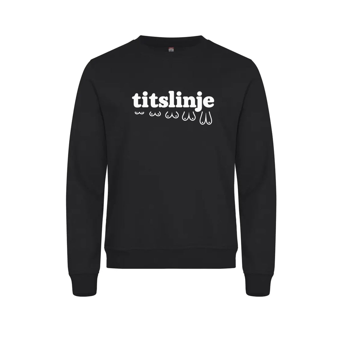 Titslinje Genser – Sort – foran