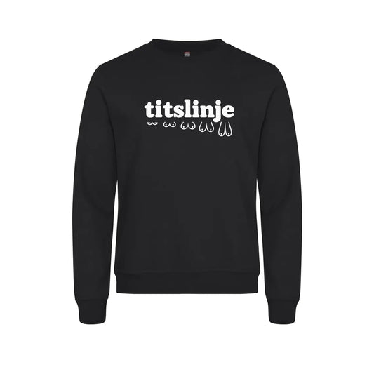 Titslinje Genser – Sort – foran