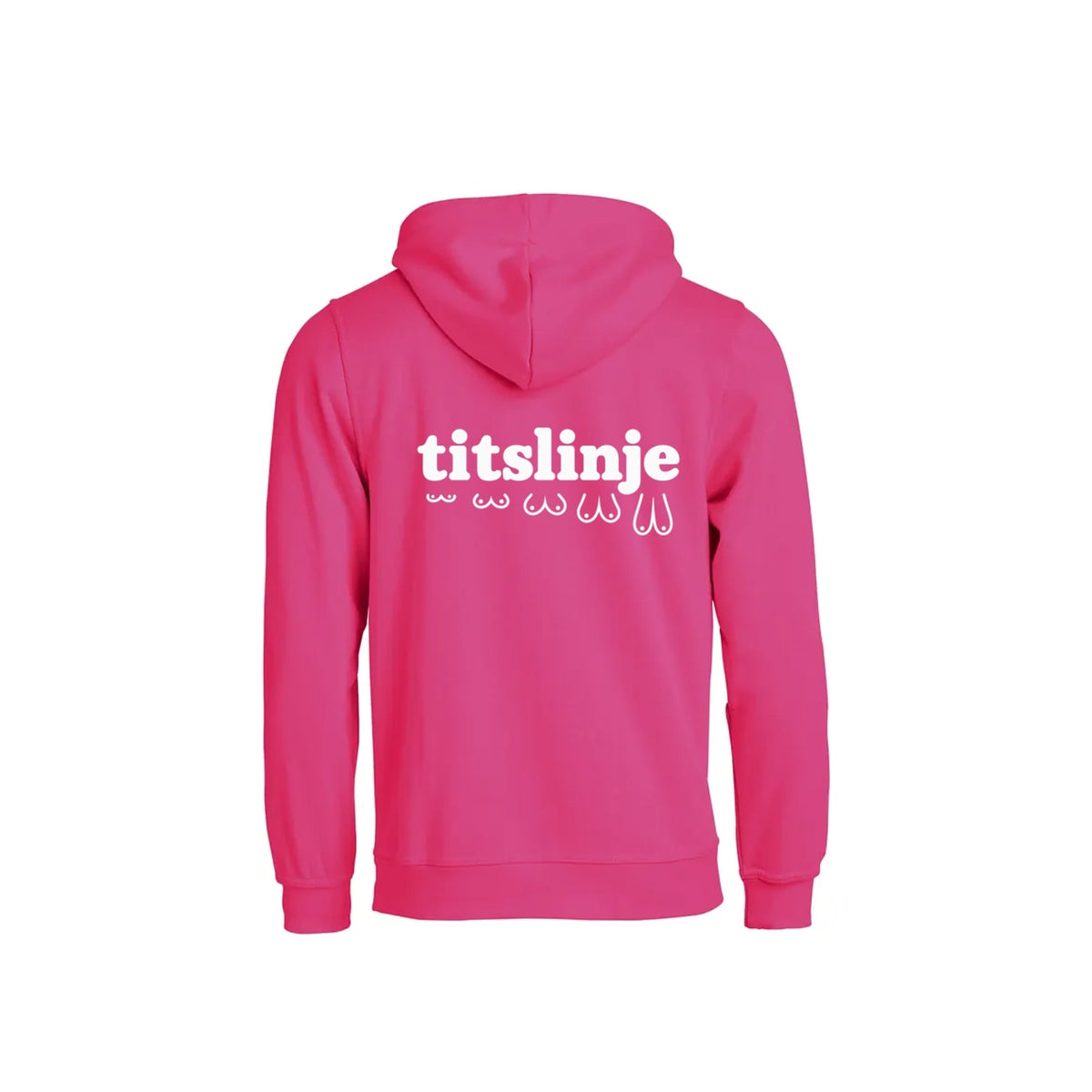 Titslinje Hettegenser – Rosa – bak