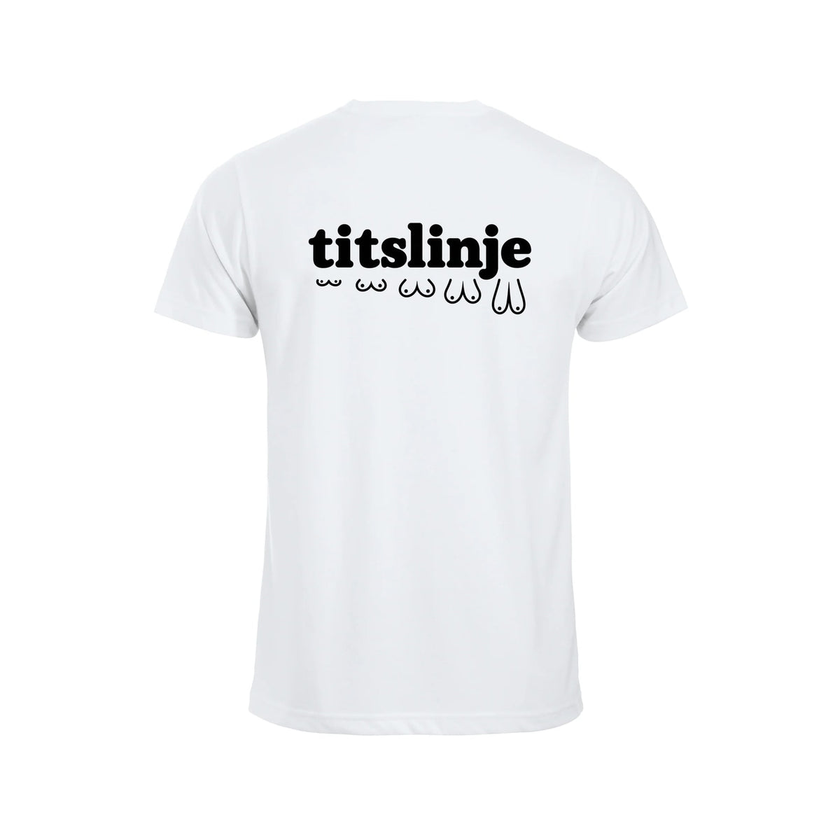 Titslinje T-skjorte – Hvit – bak