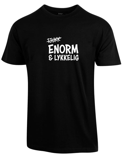 Enrom & Lykkelig – t-skjorte