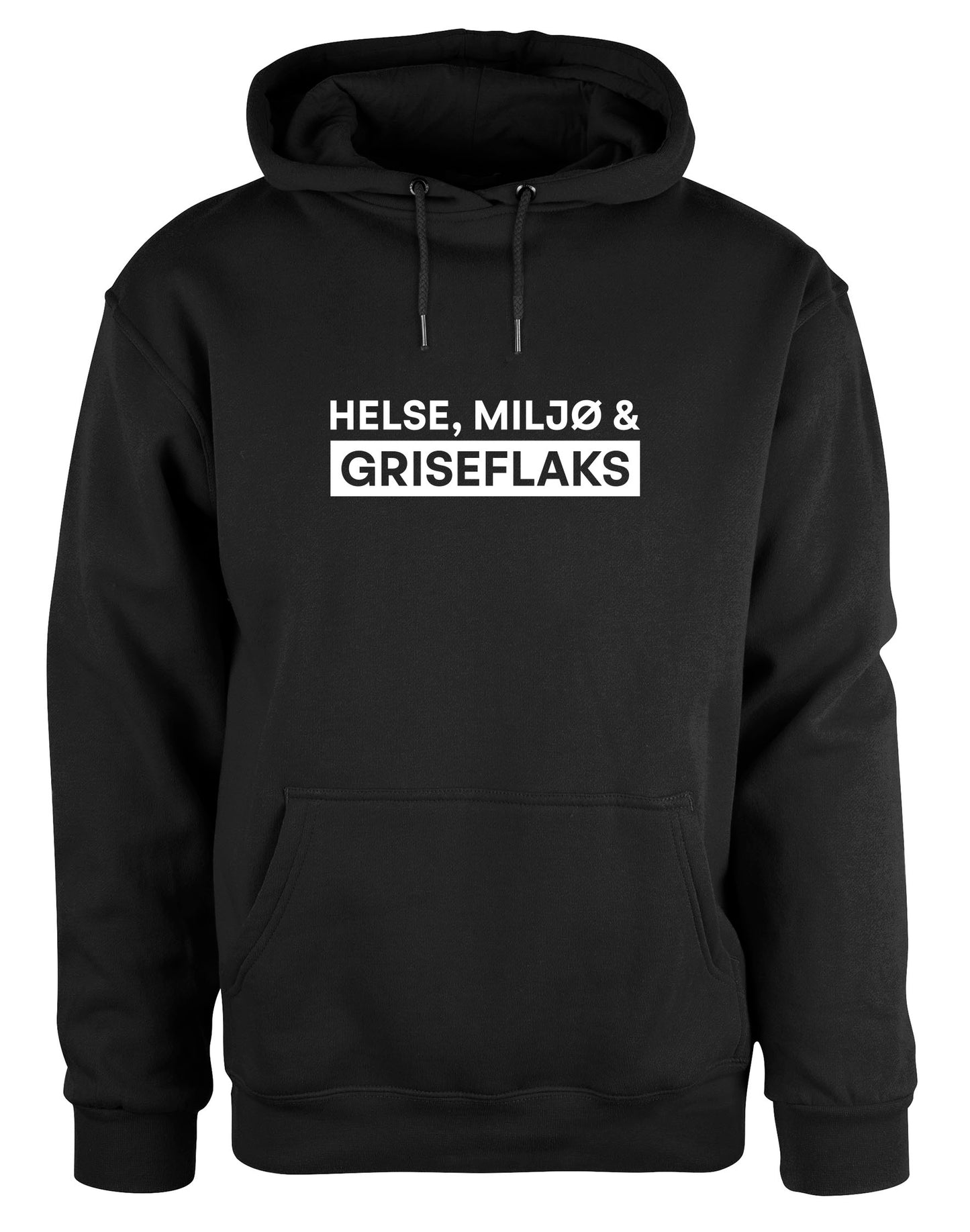 Helse, miljø og griseflaks - hettegenser