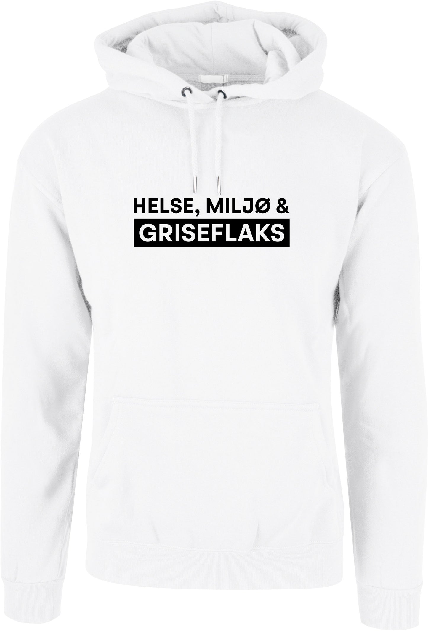 Helse, miljø og griseflaks - hettegenser